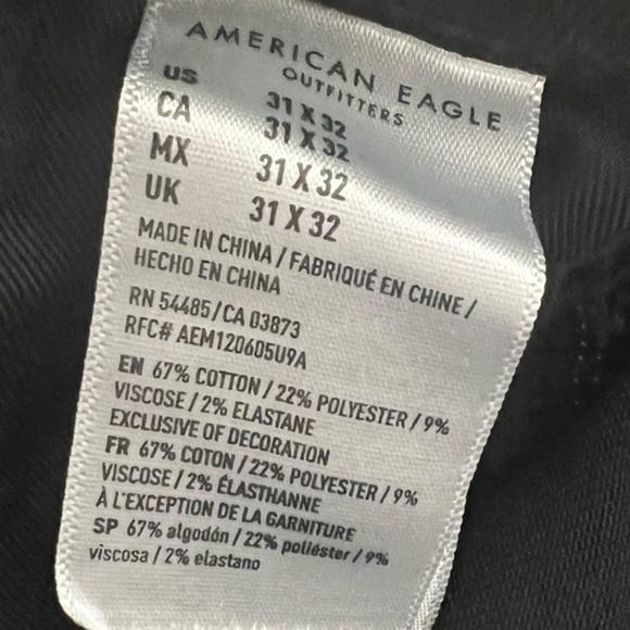 American Eagle Men's Original Straight Jeans size 31x32 - Picture 8 of 8